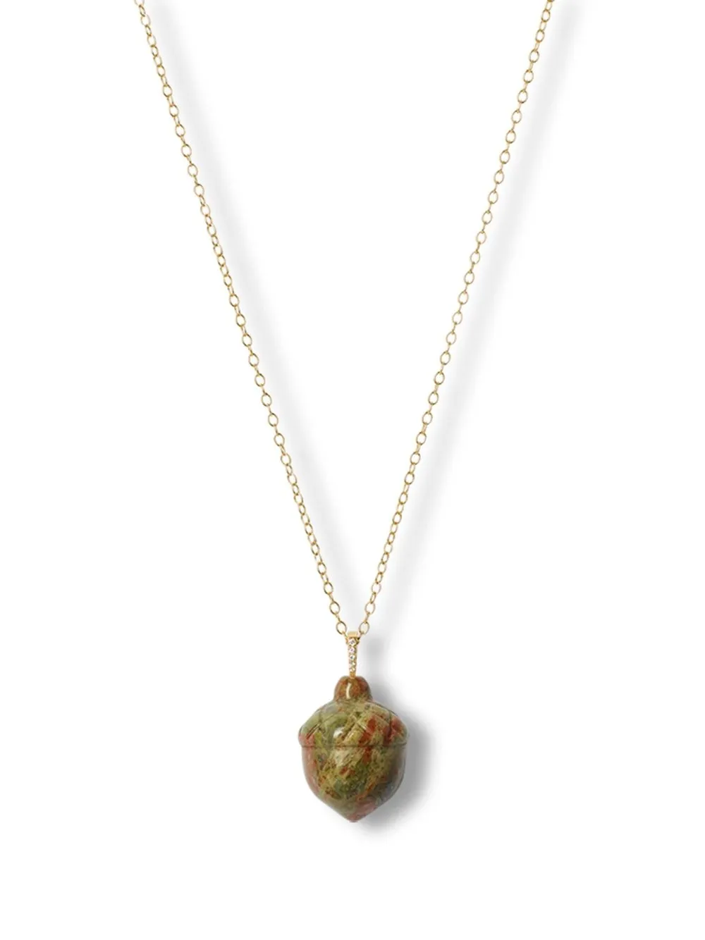 THE ALKEMISTRY collar Iqra Acorn en oro amarillo de 18kt con diamantes y ágata de musgo - Dorado
THE ALKEMISTRY collar Iqra Acorn en oro amarillo de 18kt con diamantes y ágata de musgo - Dorado