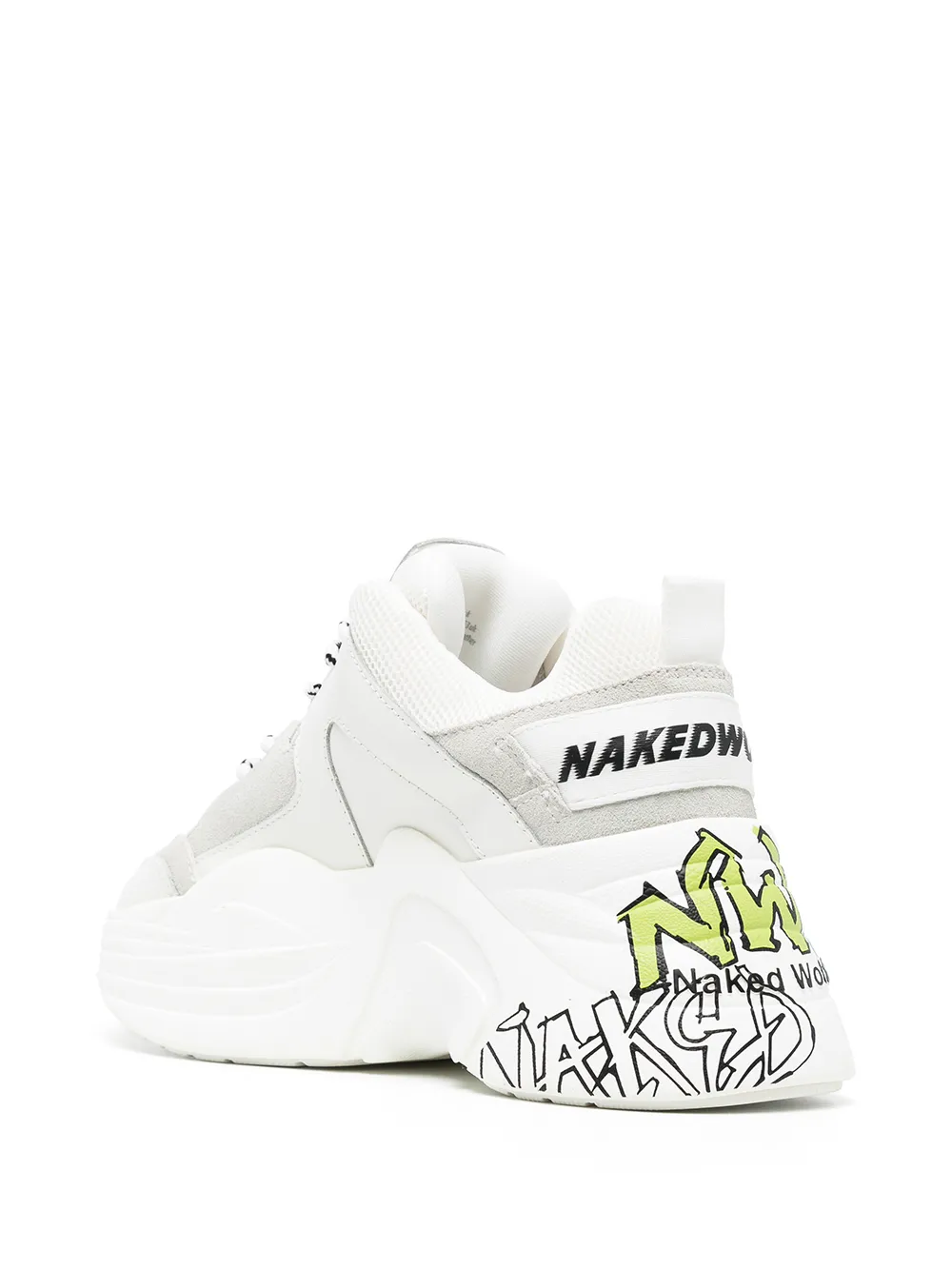 Naked Wolfe Track Graffiti Print Sneakers Farfetch