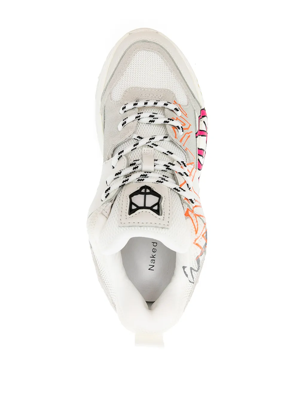 NAKED WOLFE Track Graffiti Print Sneakers Farfetch