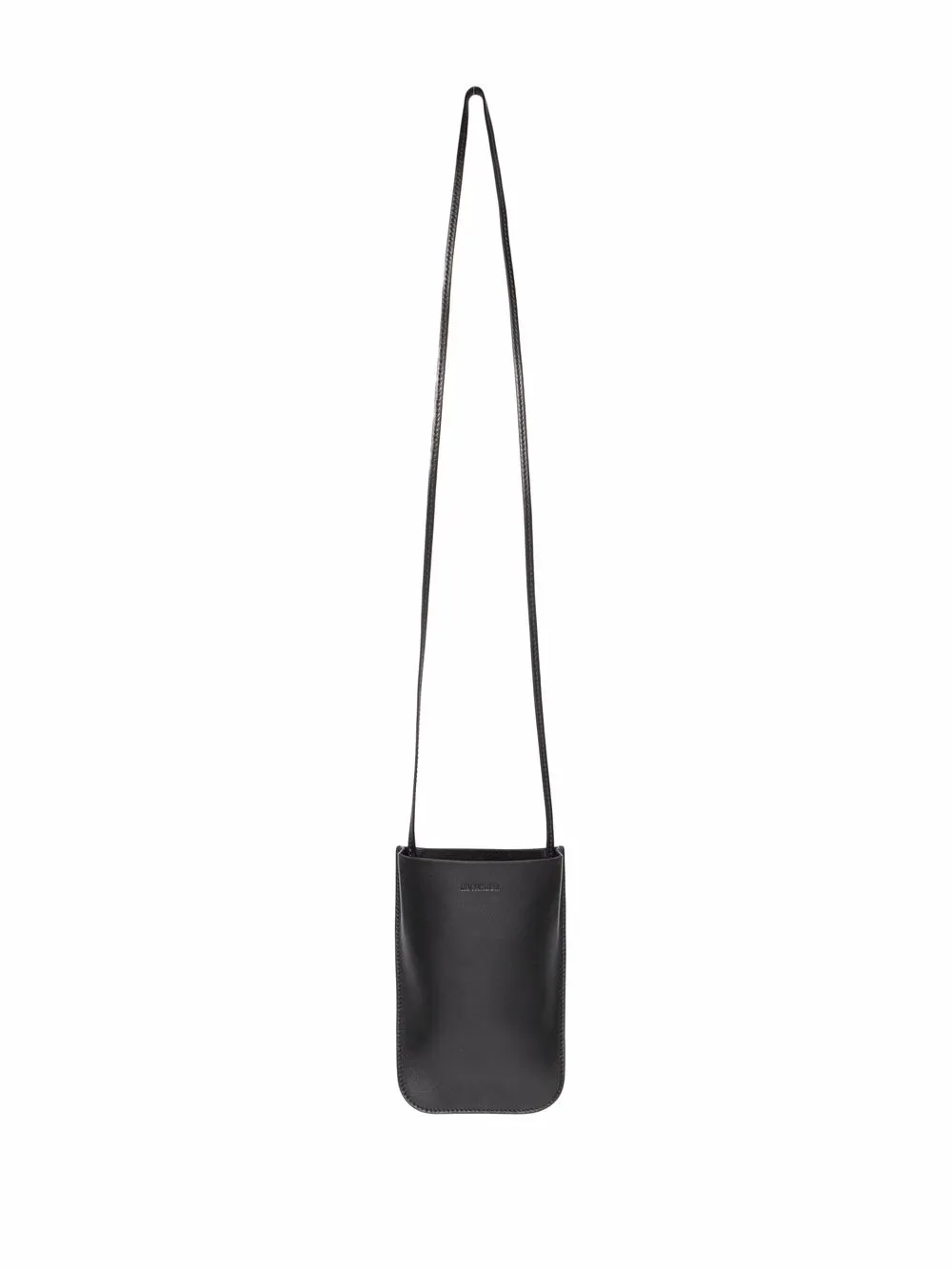 Jil Sander soporte para celular con logo en relieve - Negro