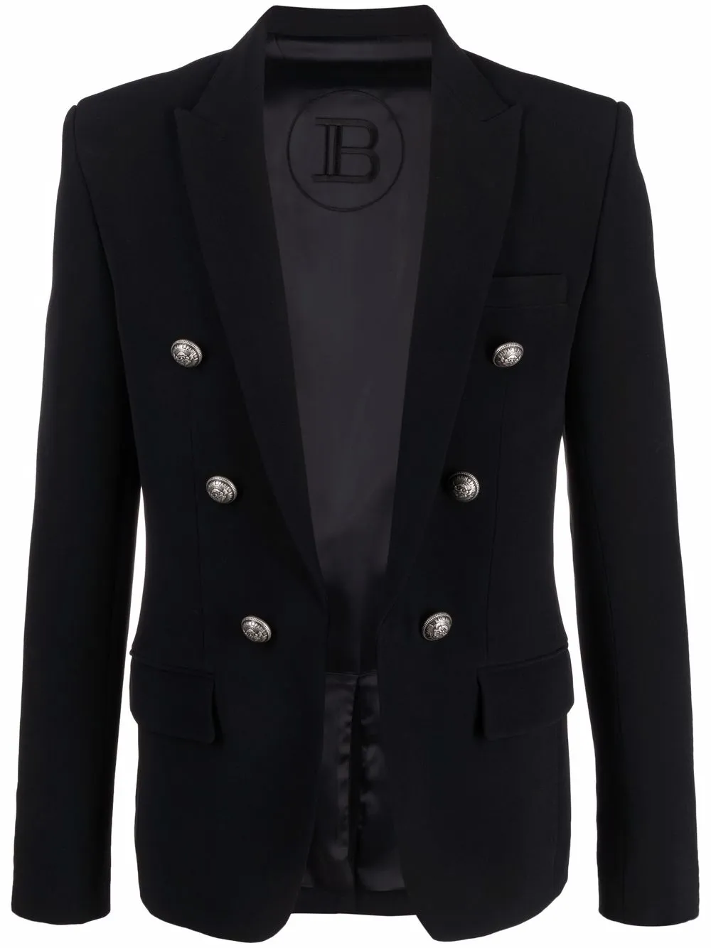 Balmain blazer con doble botonadura - Negro