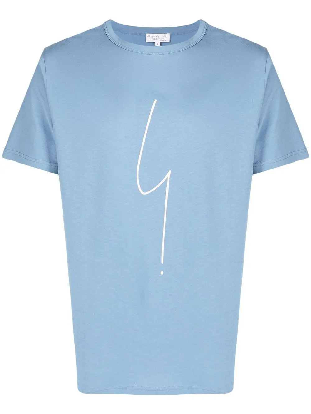 agnès b. graphic-print T-shirt - Blue