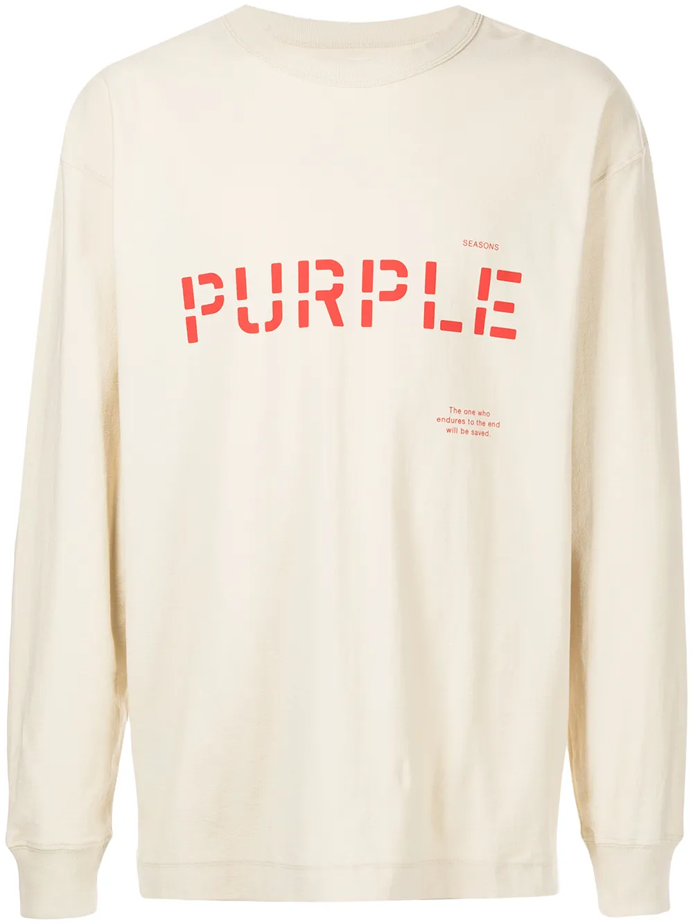 Purple Brand sudadera con logo estampado - Neutro
