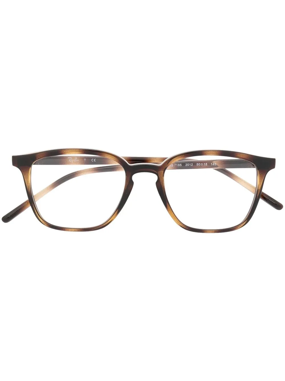 Ray-Ban tortoiseshell square-frame glasses - Brown
