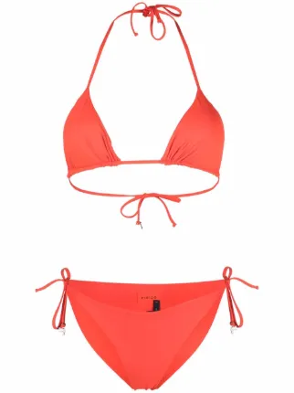 Fisico Triangle Cut Side Tie Bikini Farfetch