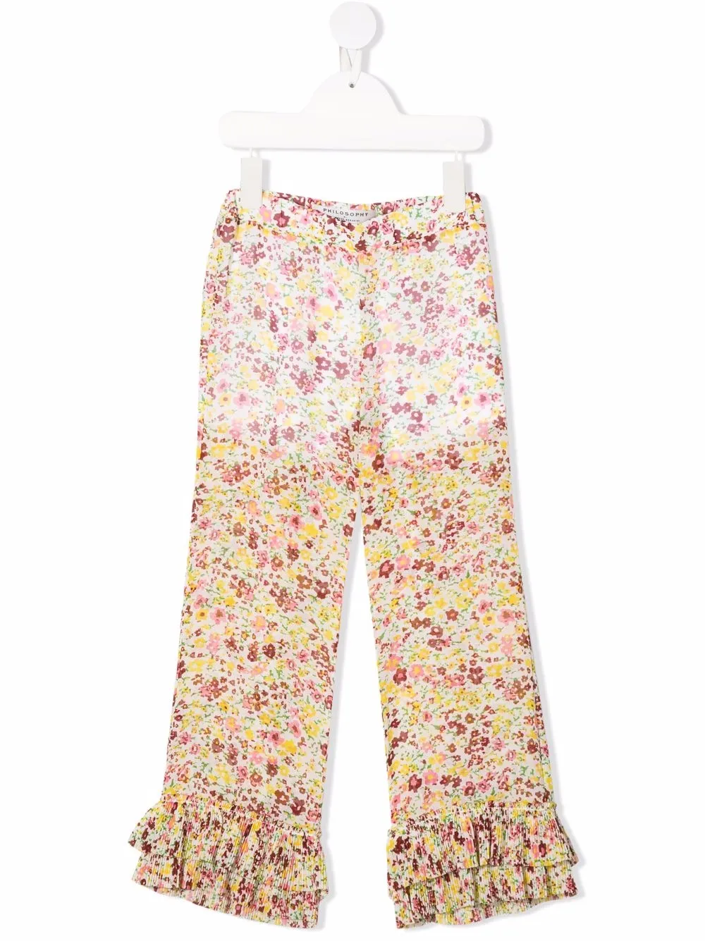 Philosophy Di Lorenzo Serafini Kids pantalones con volantes y motivo floral - Blanco
Philosophy Di Lorenzo Serafini Kids pantalones con volantes y motivo floral - Blanco