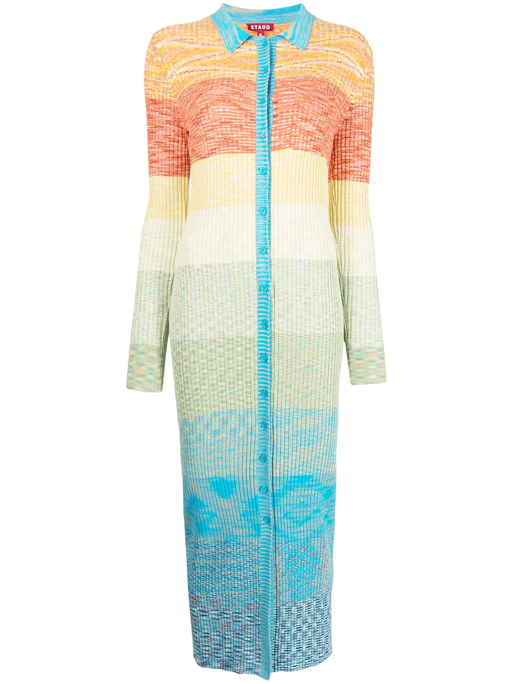 STAUD mid-length dress - Blue