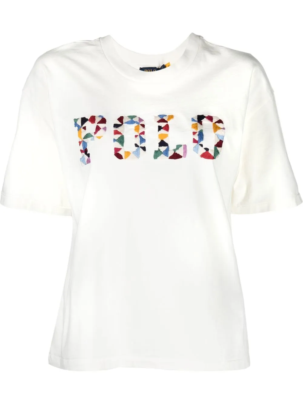 Polo Ralph Lauren playera con logo bordado - Blanco