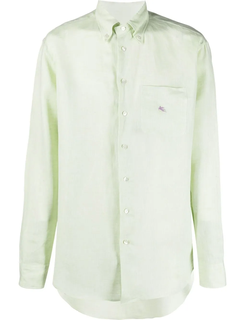 ETRO embroidered logo shirt - Green