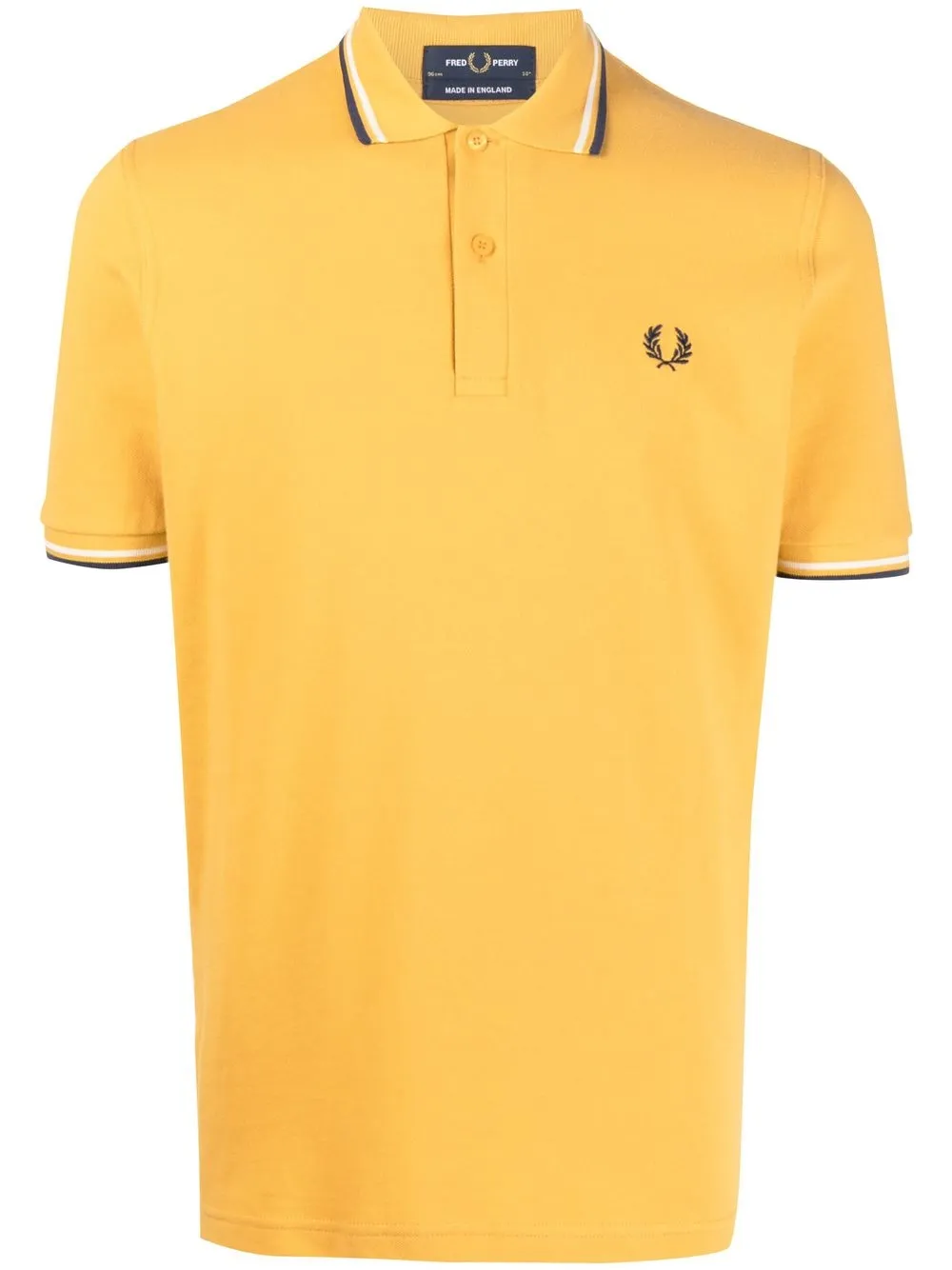 Fred Perry M Twin Tipped Polo Shirt In Yellow Modesens