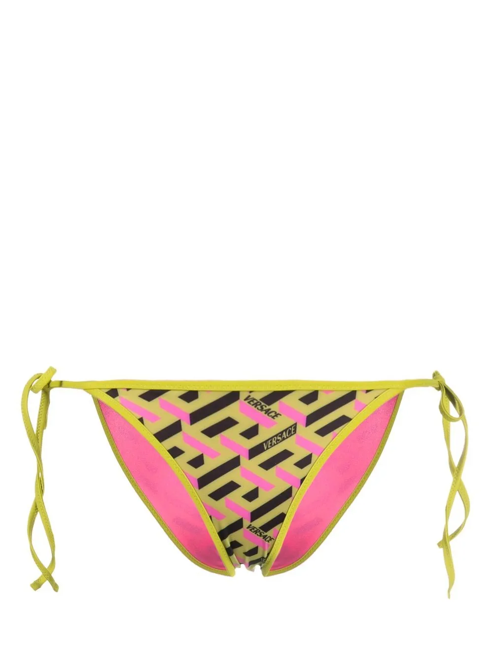 Versace Bikini Bottom Con Estampado Greca Farfetch