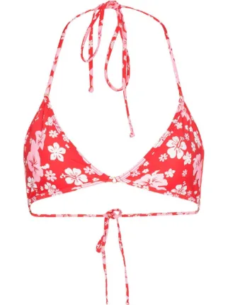 Frankies Bikinis Ivy Floral Triangle Bikini Top Farfetch