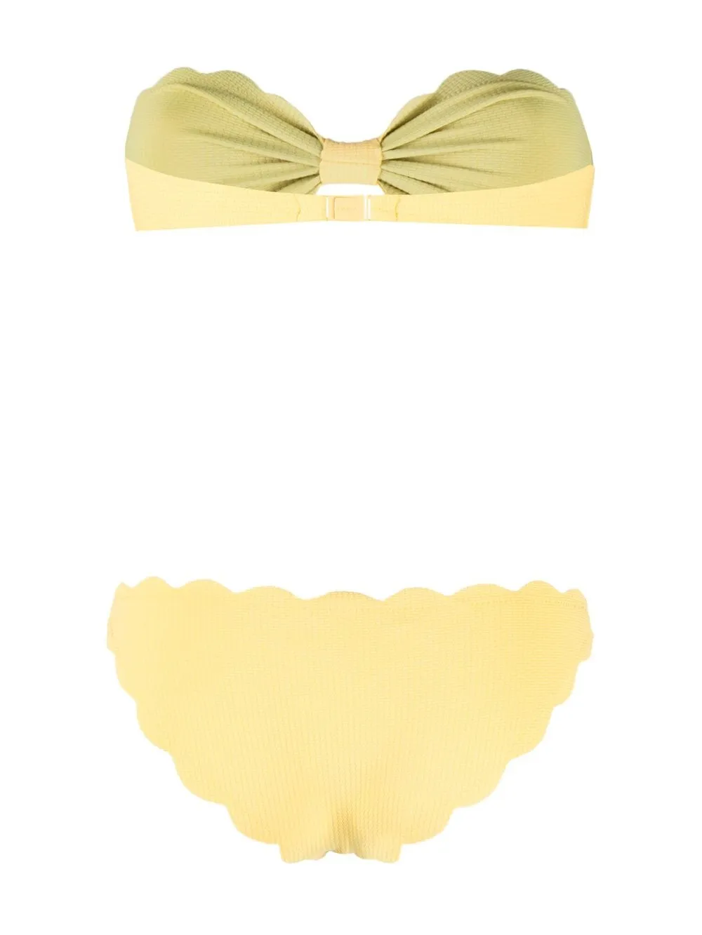 Marysia Scallop Edge Bandeau Bikini Set Farfetch