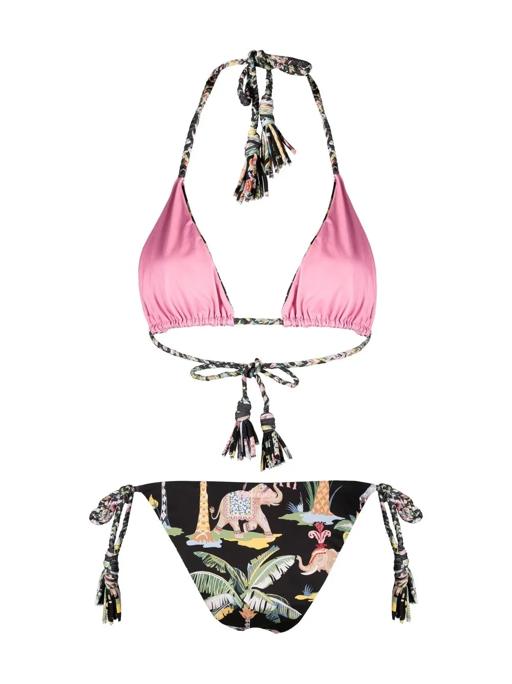 Red Valentino Jungle Print Halterneck Bikini Farfetch