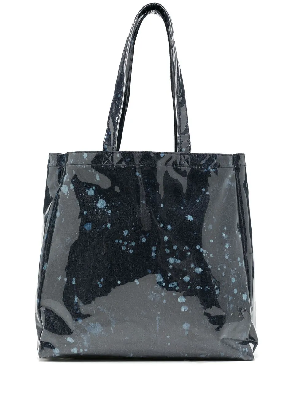 Song For The Mute tie-dye shopper tote - Blue