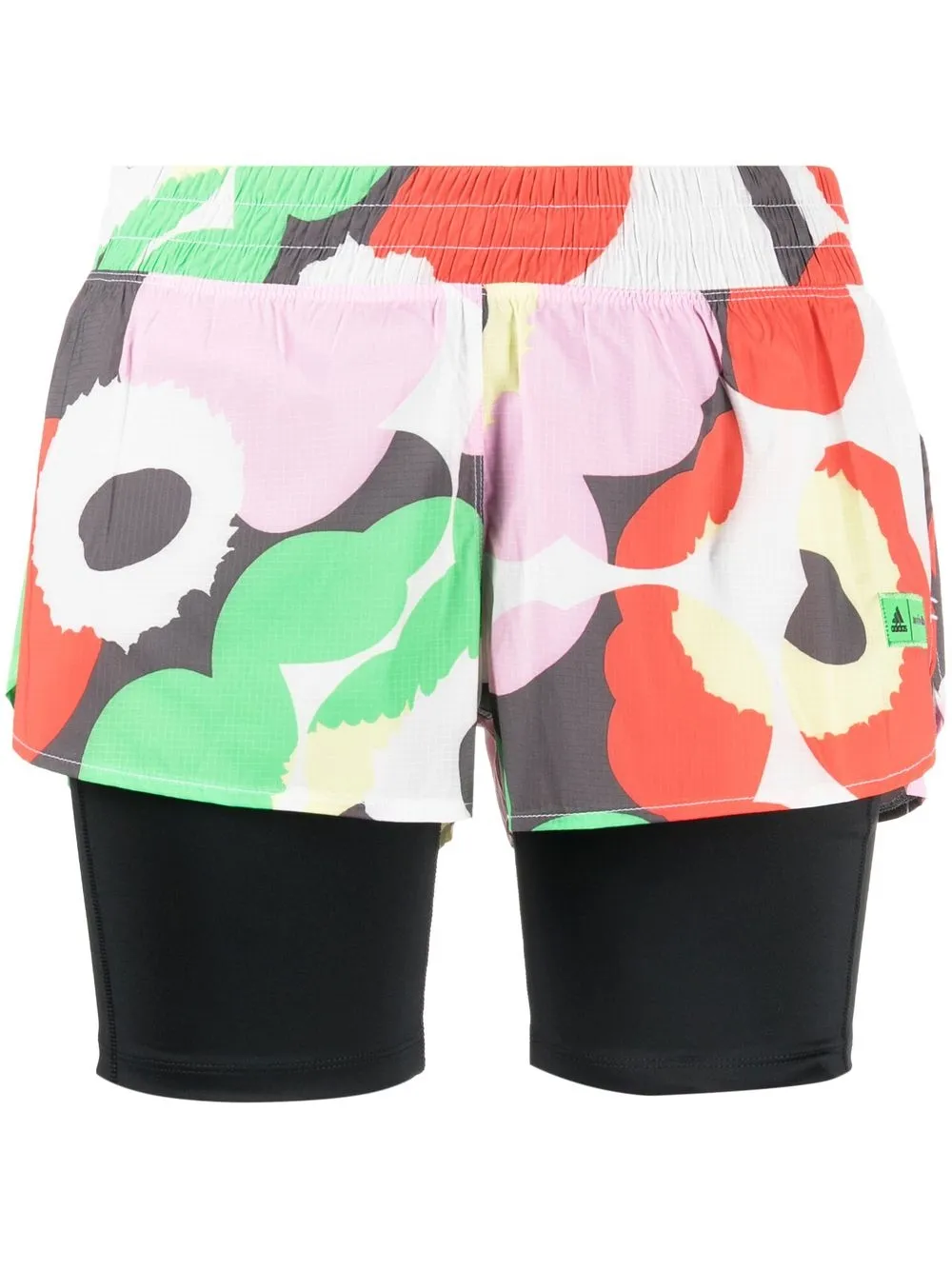 adidas shorts de ciclismo con estampado gráfico - Blanco