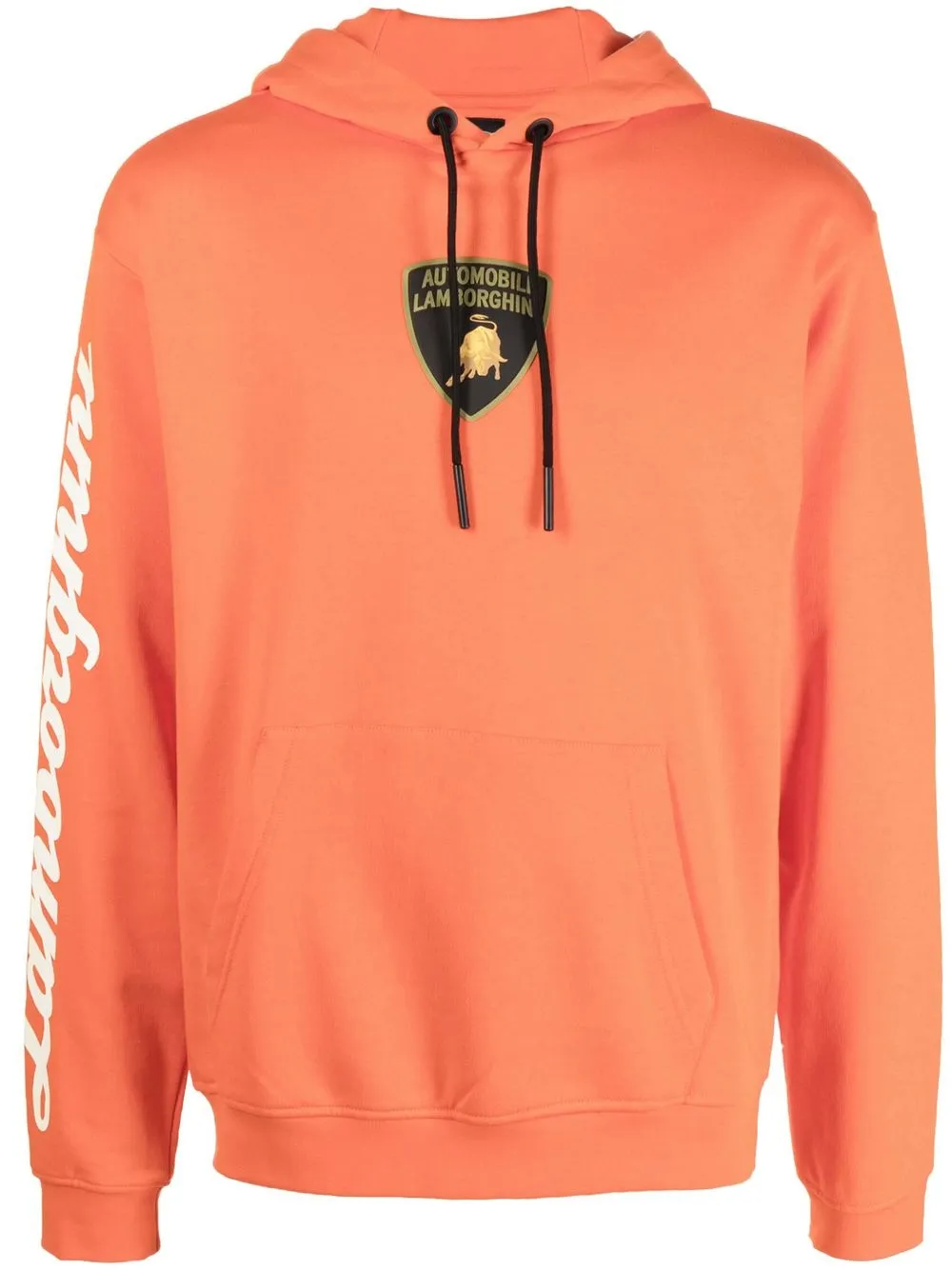 Automobili Lamborghini hoodie con logo en el pecho - Naranja
