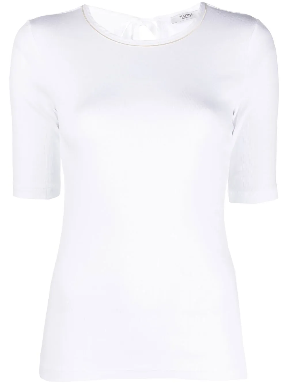 Peserico playera de satén - Blanco