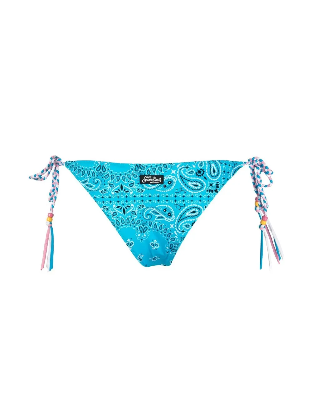 Mc Saint Barth Paisley Print Bikini Bottoms Farfetch