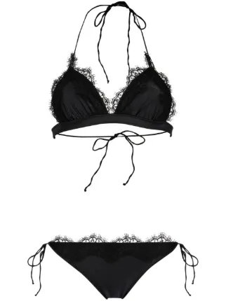 Os Ree Lace Embroidered Bikini Set Farfetch