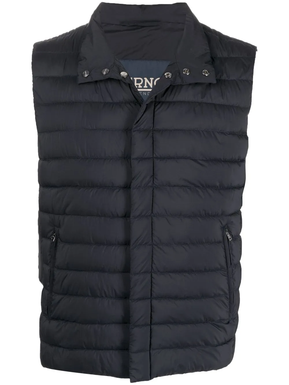 Herno chaleco capitonado con apliques - Azul