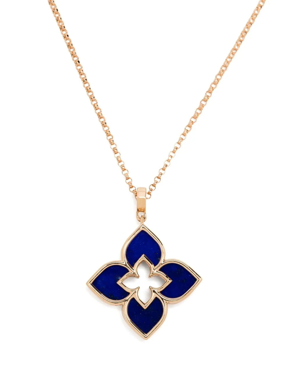 Roberto Coin 18kt rose gold Venetian Princess lapis lazuli and ruby necklace - Pink
Roberto Coin 18kt rose gold Venetian Princess lapis lazuli and ruby necklace - Pink