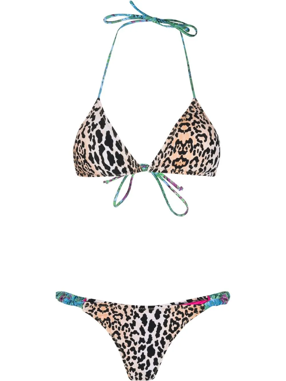 Reina Olga Leopard Print Bikini Farfetch