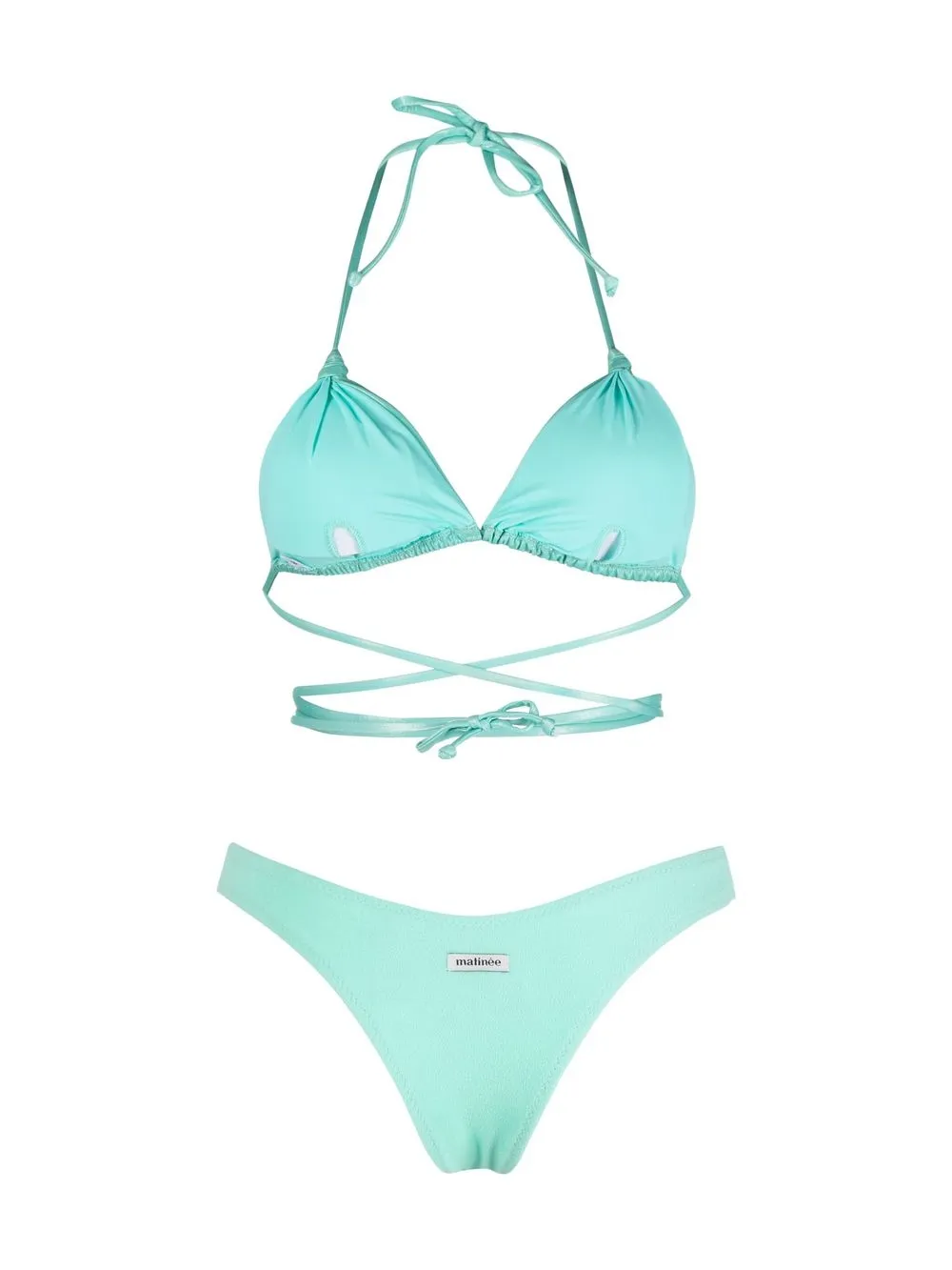 Matin E X Eraldo Monique Crossover Strap Bikini Farfetch