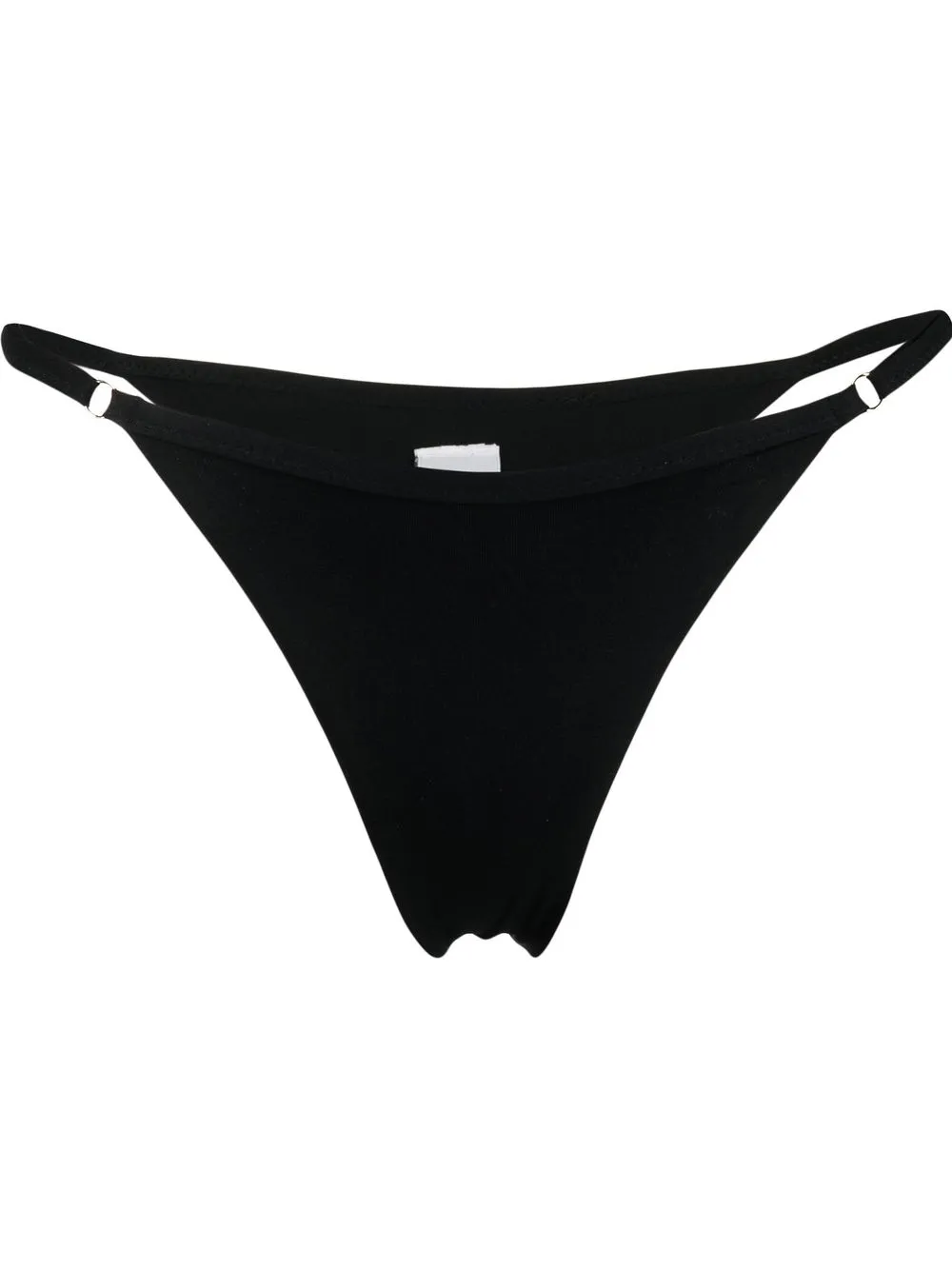 Matinèe bikini bottom con tiro medio - Negro