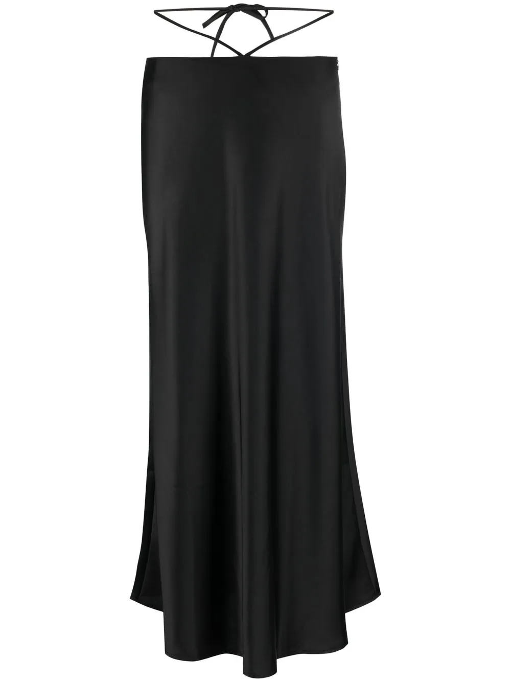 Musier Romanesque bias-cut skirt - Black