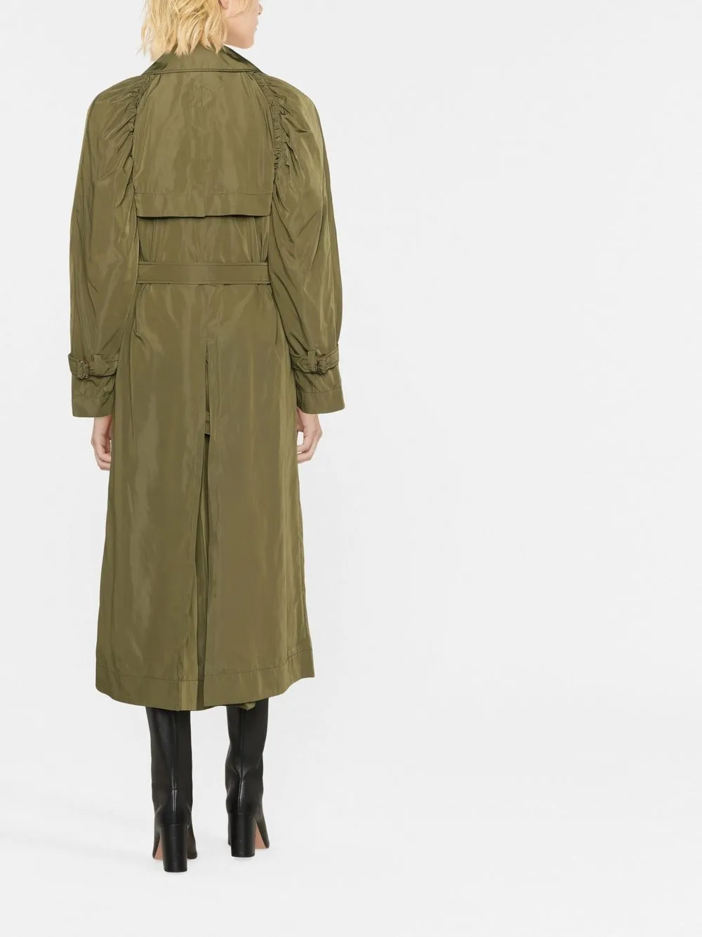 Alberta Ferretti Double Breasted Trench Coat Farfetch