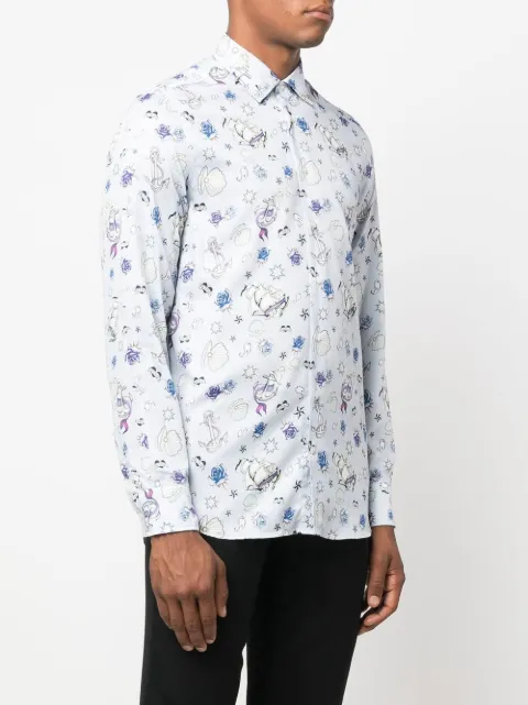 etro 佩斯理印花棉衬衫