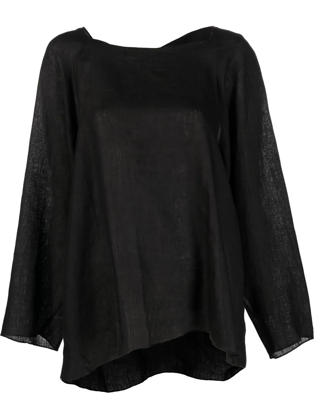 Baserange vestido acampanado con detalle de moño - Negro