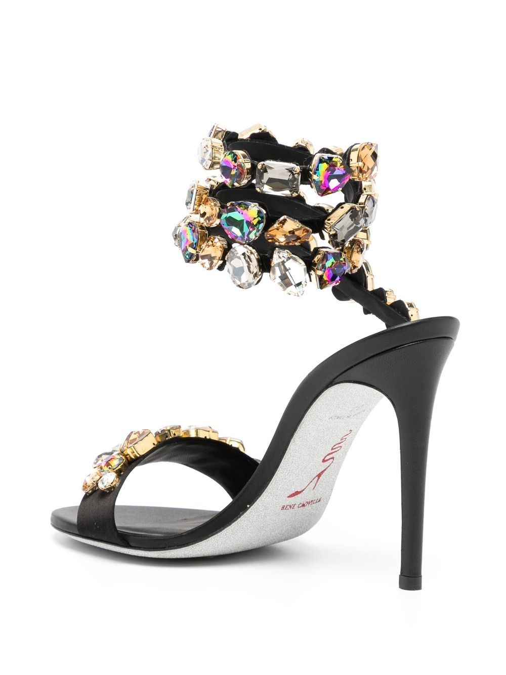 René Caovilla crystal embellished Wraparound Sandals Farfetch