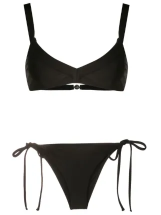 Andrea Bogosian Side Tie Bikini Set Farfetch