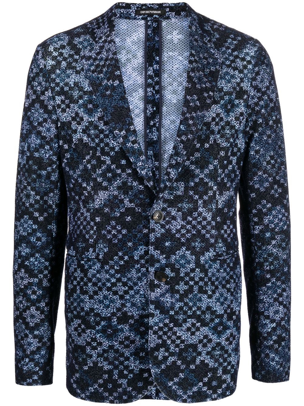 Emporio Armani Sakko Mit Geometrischem Print Farfetch