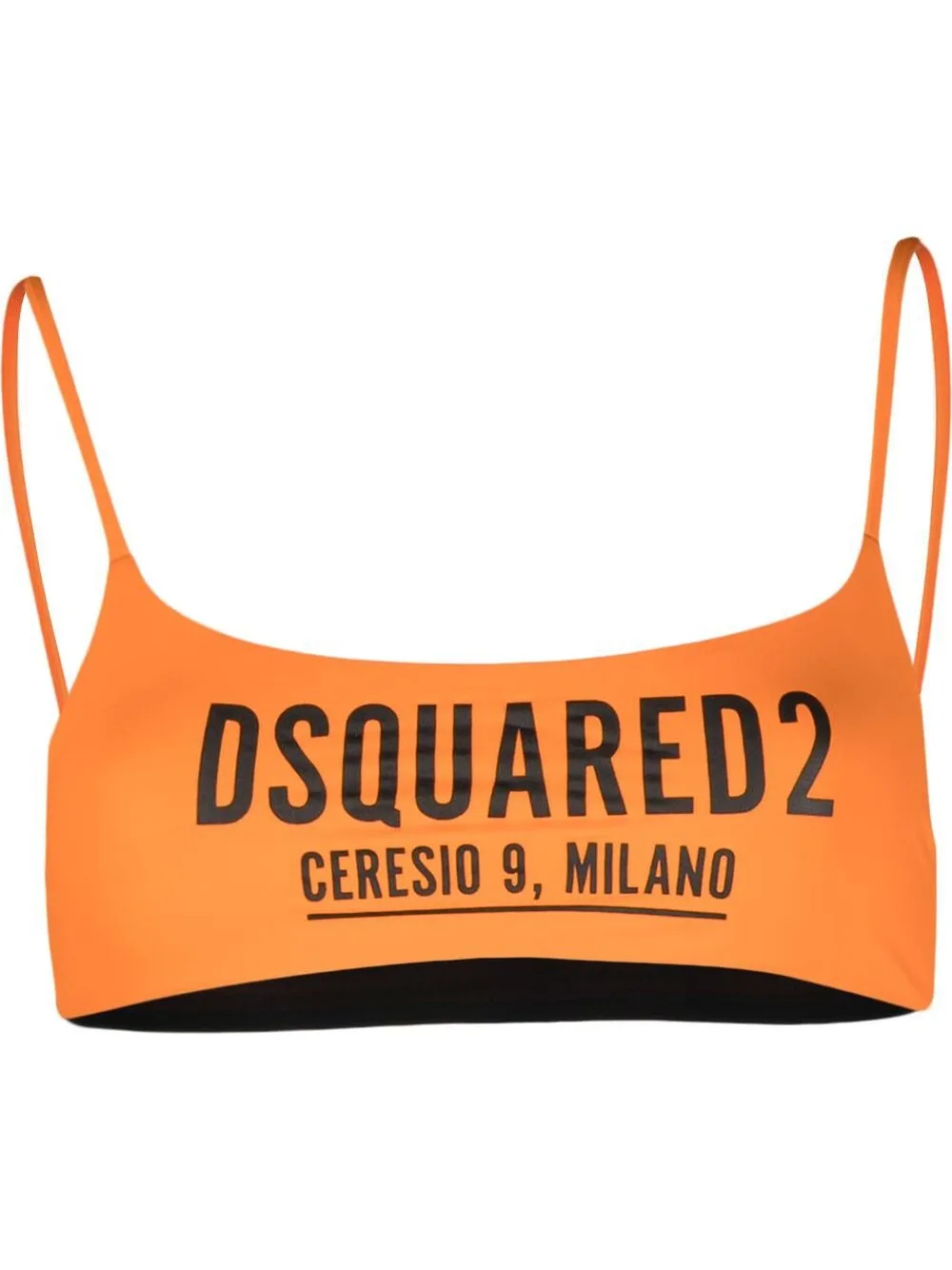 Dsquared Logo Print Bikini Top Farfetch