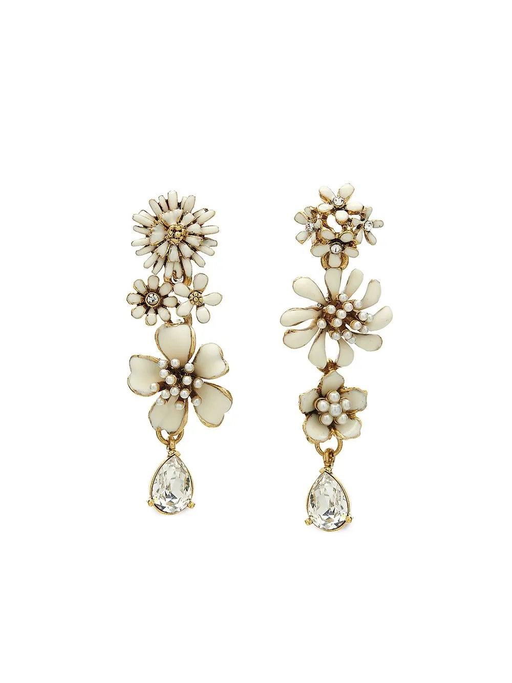 Oscar de la Renta aretes Primavera - Dorado