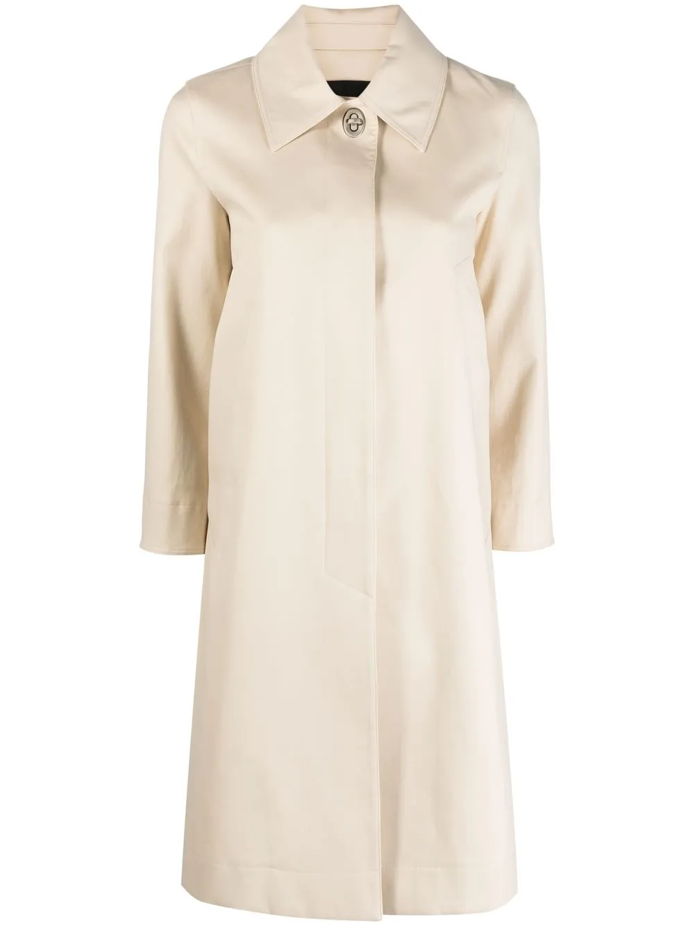 Proenza Schouler single-breasted cotton coat - Neutrals