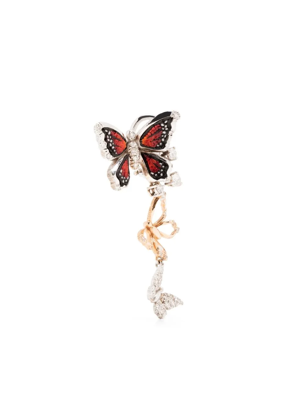 SICIS JEWELS 18kt white and rose gold Butterfly Romance diamond drop earrings - Silver
SICIS JEWELS 18kt white and rose gold Butterfly Romance diamond drop earrings - Silver