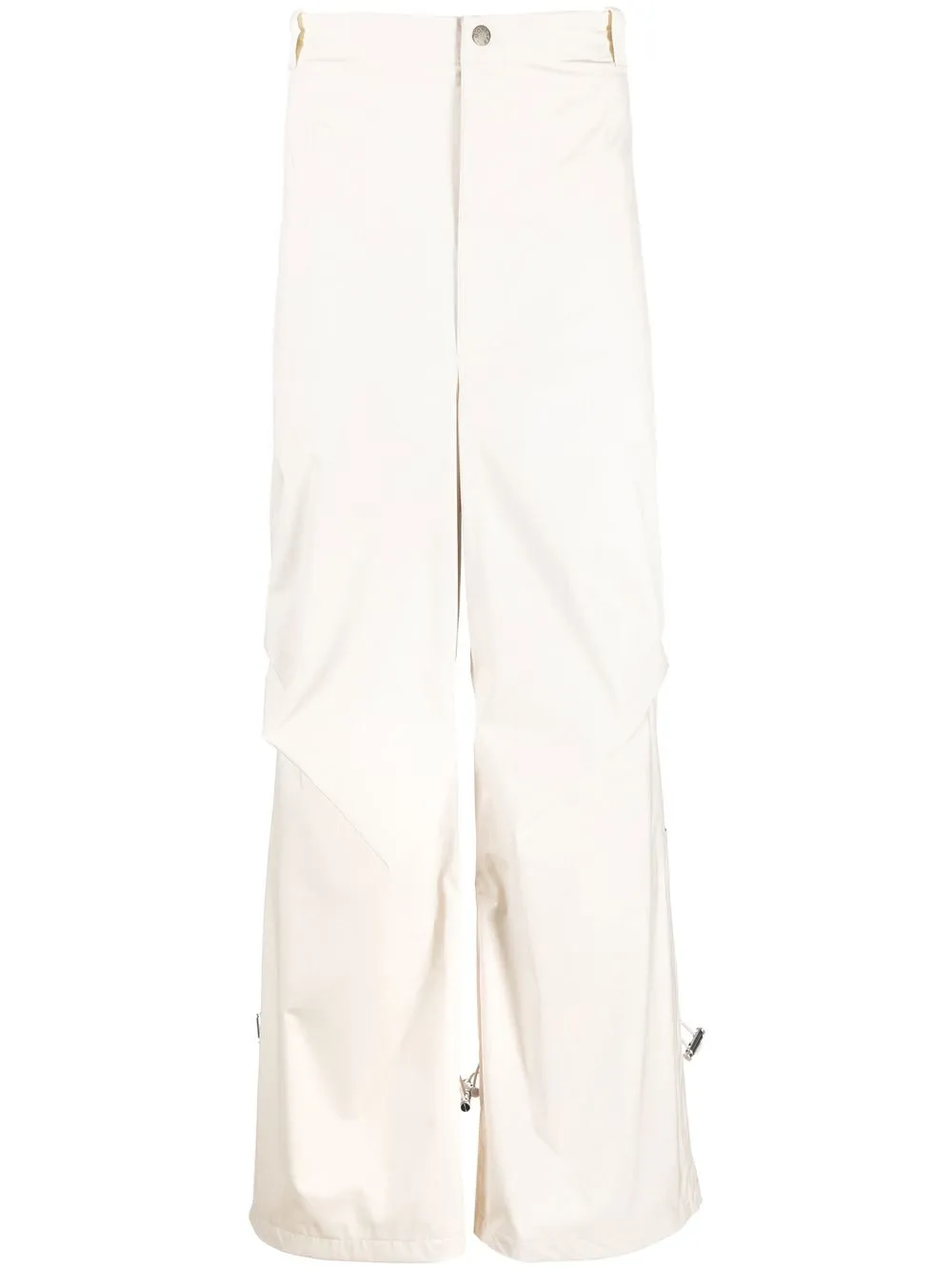Moncler pantalones anchos con tiro alto - Neutro