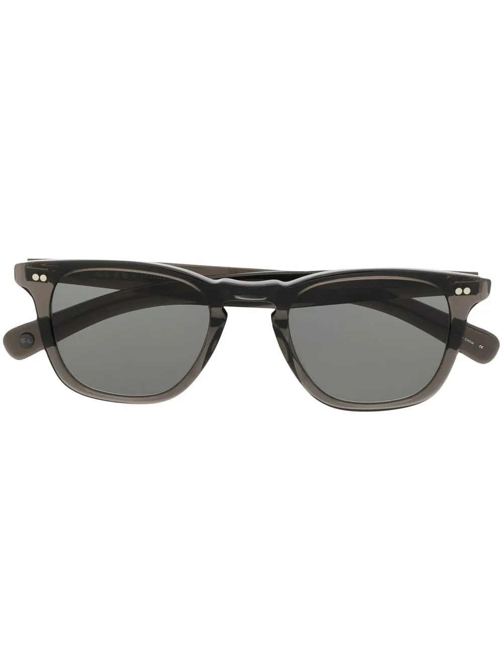 Garrett Leight lentes de sol con diseño transparente - Negro