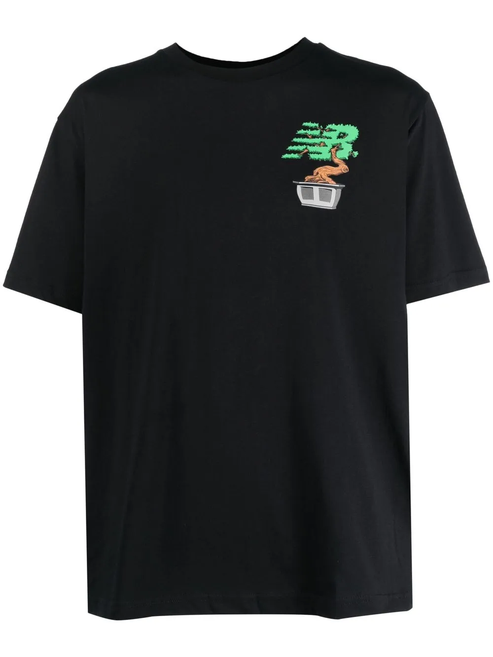 New Balance logo-print T-shirt - Black
