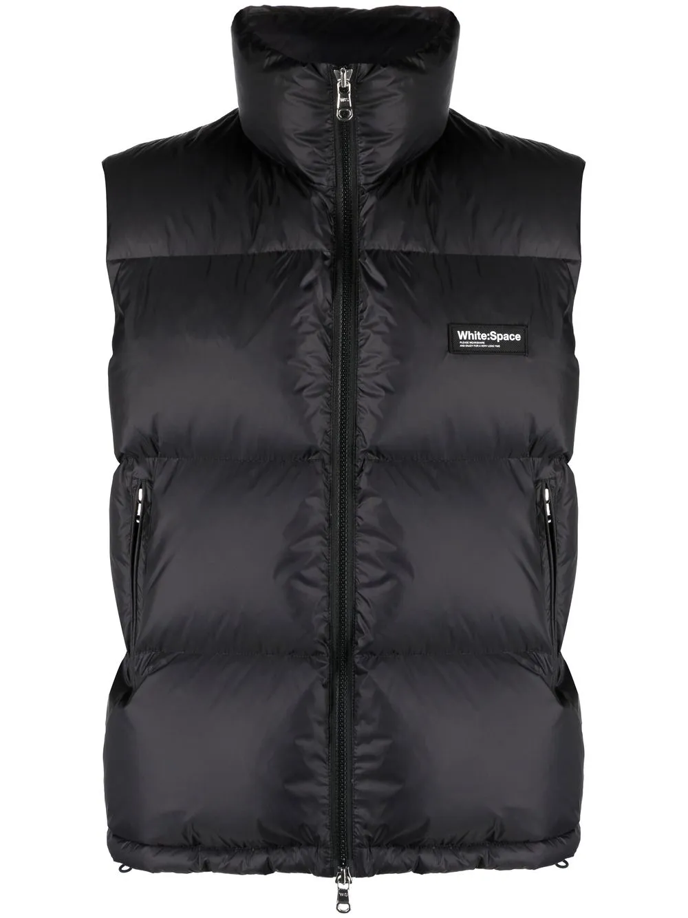 White:Space chaleco capitonado Scott - Negro