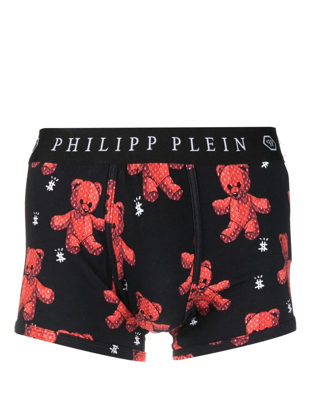 Philipp Plein teddy bear print boxers - Black