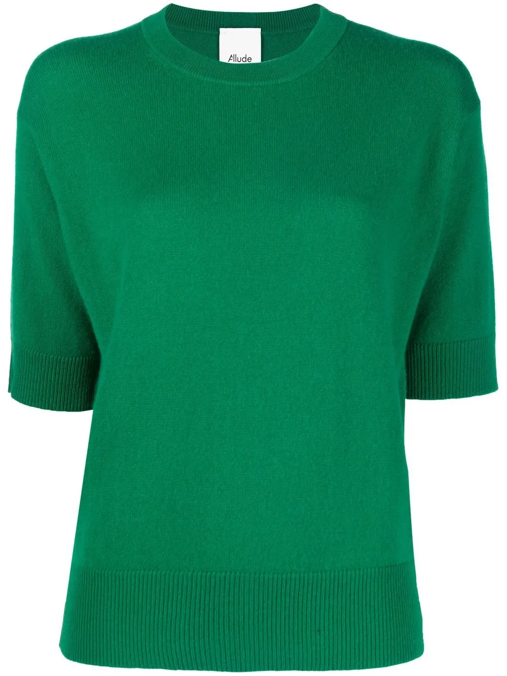 Allude round neck cashmere T-shirt - Green