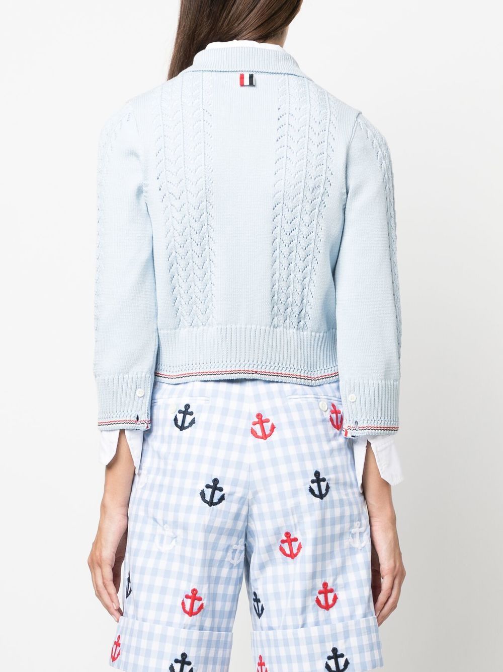 Thom Browne C Rdigan Tejido Con Motivo Rwb Farfetch