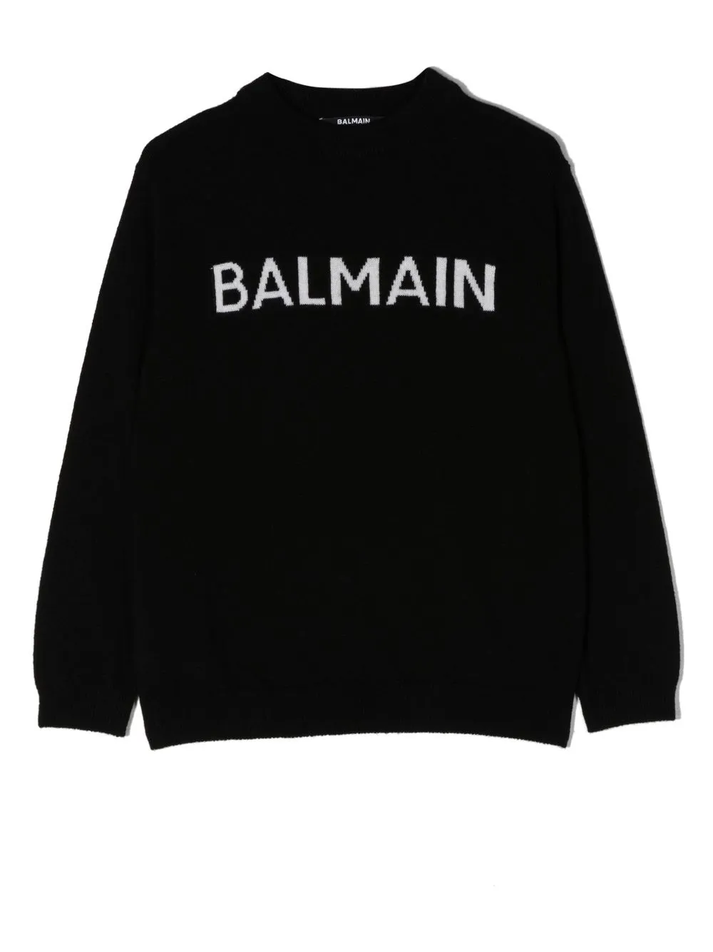 Balmain Kids sudadera con logo estampado - Negro