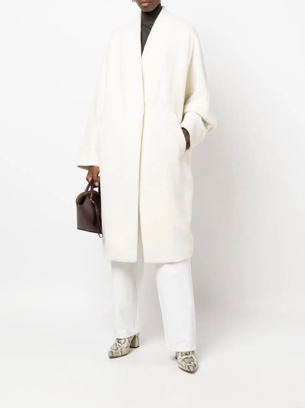 Agnona Wool And Alpaca Blend Coat Farfetch