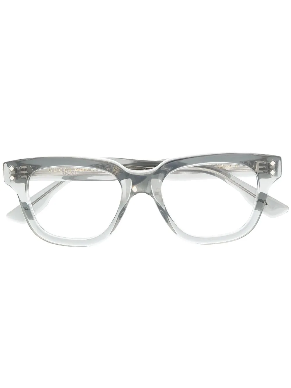 Gucci Eyewear square frame optical glasses - Grey